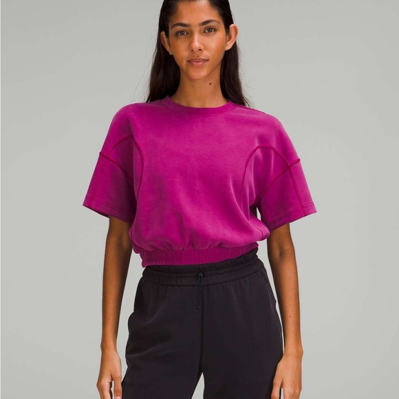 lululemon athletica Tops - Lululemon Softstreme Gathered T-Shirt
Magenta Purple Size 10